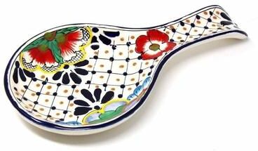 Global Crafts Handmade Floral Spoon Rest (Mexico)