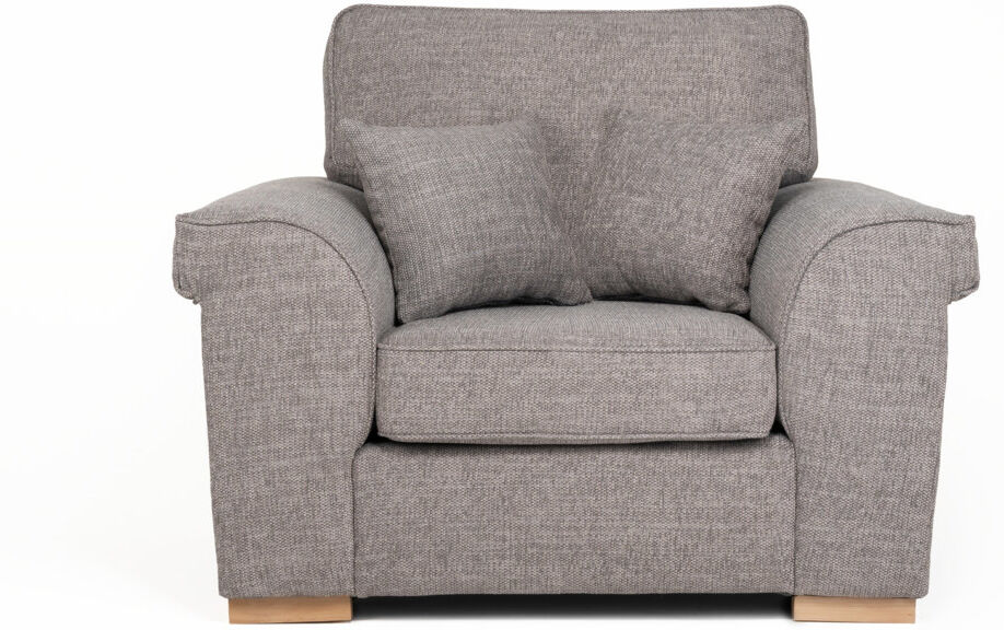 Wade Logan Picadilly Upholstered Armchair Mushroom 97cm H X 120cm W X 96cm D