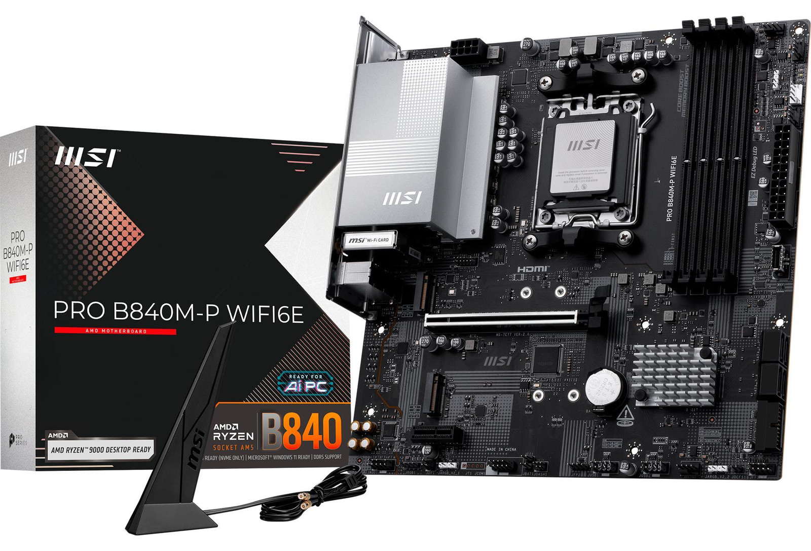 MSI PRO B840M-P WIFI6E moederbord