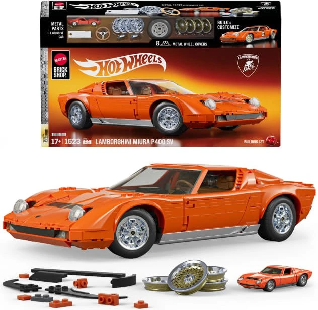 Mattel Brick Shop Hot Wheels Premium Series Lamborghini Miura P400 SV