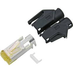 Hirose Electronic RJ45C6A-SW TM31 RJ45-Steckverbinder CAT6A Hirose TM31 RJ45C6A-SW Stecker, gerade Pole: 8P8C Schwarz 1 St.