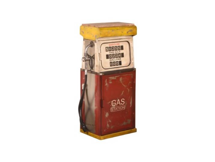 Faktorei Unikat Barschrank Zapfsäule Rot 66x40x128 cm