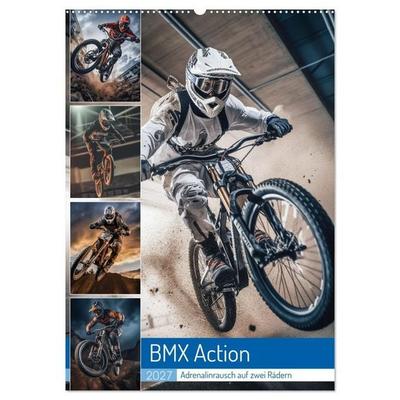 BMX Action (Wandkalender 2027 DIN A2 hoch), CALVENDO Monatskalender