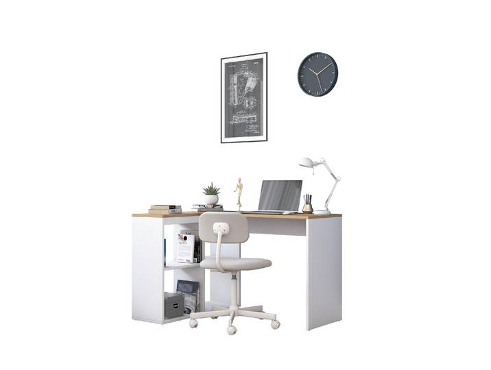 Arbeitstisch WOODY FASHION 120 x 74.8 x 50 cm , weiss (weiß), Tische, Arbeitstisch