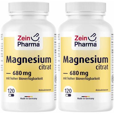 ZeinPharma Magnesium Citrat Kapseln Doppelpack 2x120 St