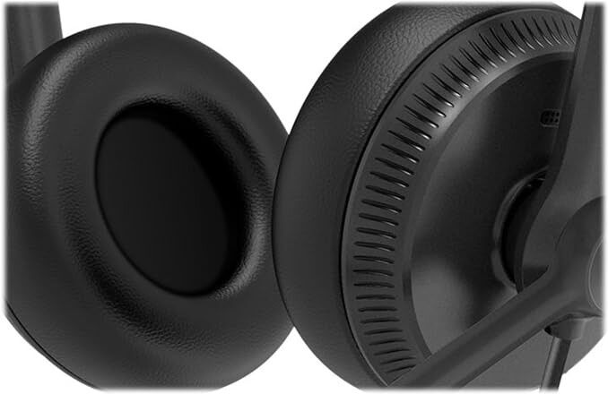 Yealink UH34 Lite USB-A Binaural Corded Headset for Microsoft Teams - Black