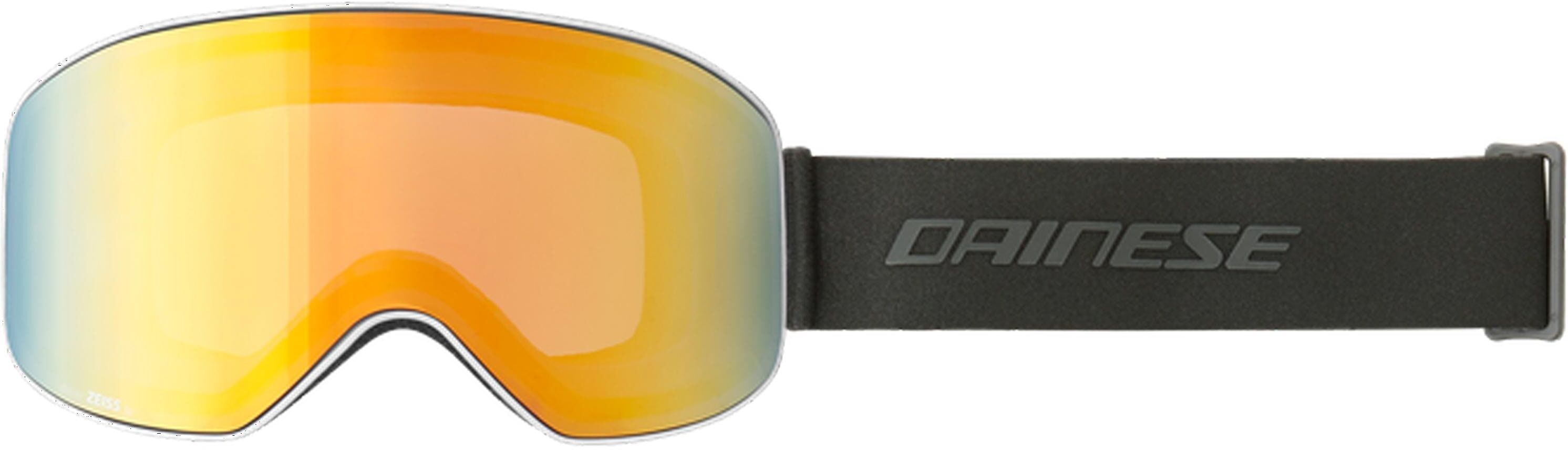 Skibrille DAINESE "HP Horizon Goggle Lily-white L", orange (weiß), Sportbrillen, Skibrille weiß Einheitsgröße