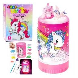 Lean Toys Kreativset Einhorn im Glas Diamanten Nachtlampe Fernbedienung DIY (65614486)