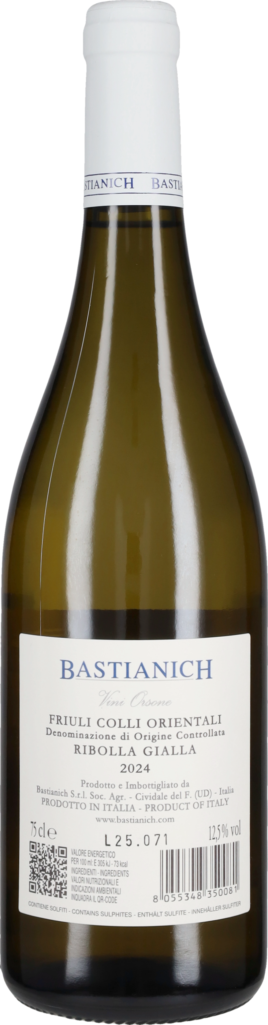 Bastianich Ribolla Gialla 2025