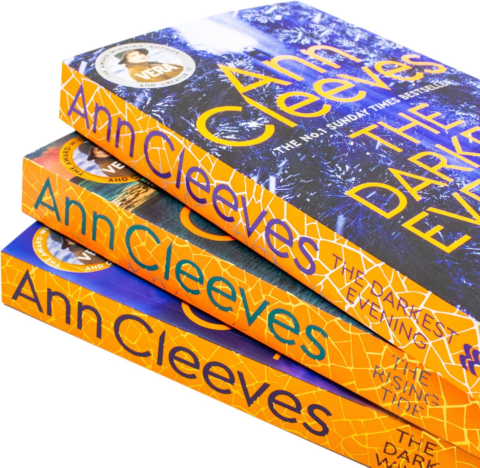 Pan Macmillan UK Ltd The Vera Stanhope Series Book 9-11 by Ann Cleeves 3 Books Collection Set (The Darkest Evening, The Rising Tide and The Dark Wives)
