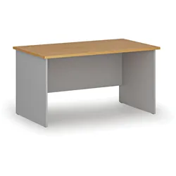 Bürotisch PRIMO GRAY, 140x80 cm, grau/Buche