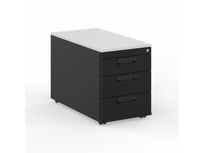 Rollcontainer Tradingzone GO Swiss Schwarz/Weissgrau, Neu - Perfekt für Unterlagen und Akten