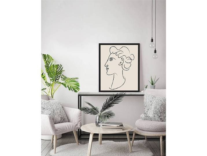 Tableau déco Inspired By Matisse Cadre : hêtre massif verni Revêtement : plexiglas Noir 53 x 63cm