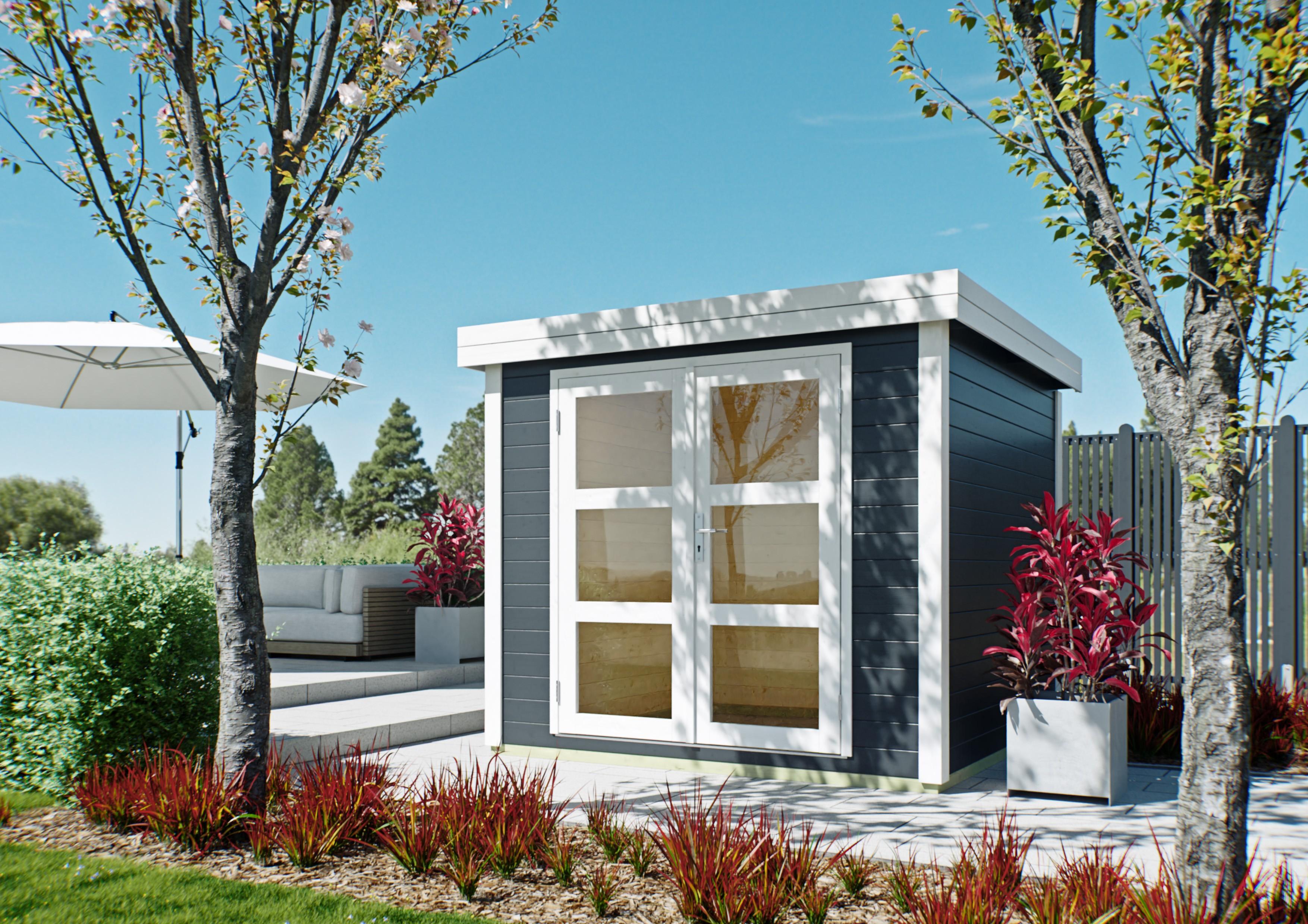 Gartenhaus Hawaii I 2,30x2,30 m - inklusive langlebigem EPDM-Dach