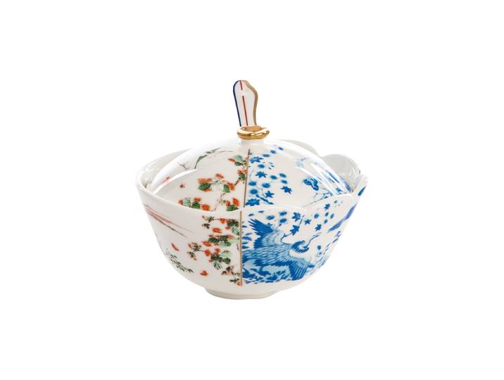 Design Zuckerdose „Hybrid Maurilia“ aus Porzellan Multicolor Seletti