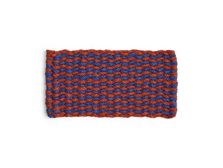 HAY - Coco Fussmatte, stripe wave, braun / navy