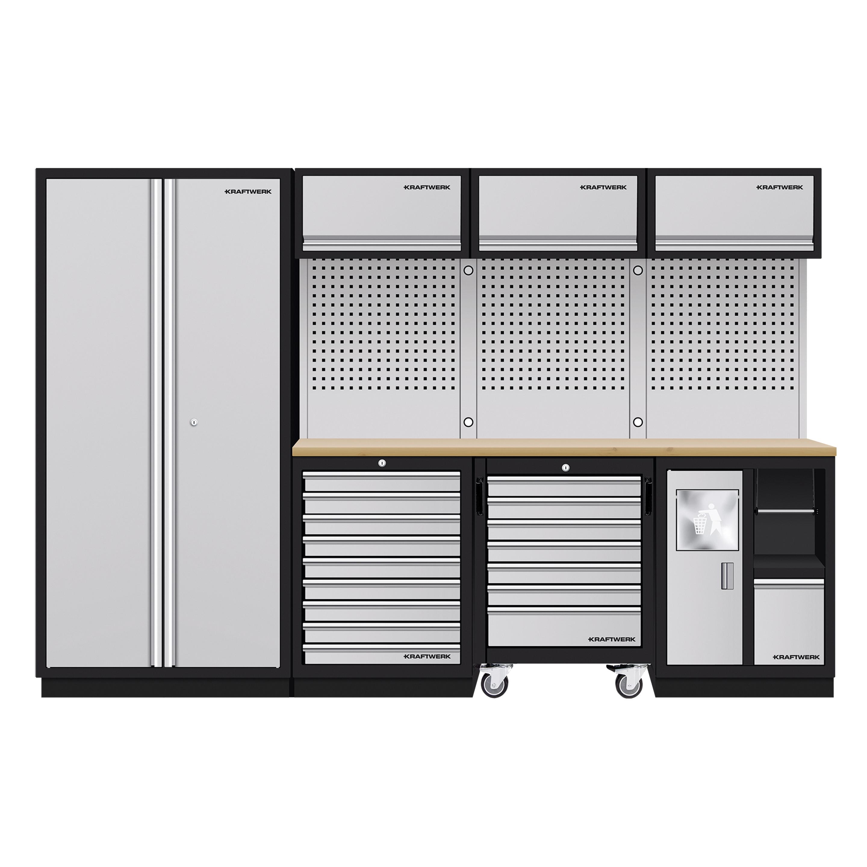 Kraftwerk MOBILIO-EX Komplett-Kombi Lochwand Buche (295.50 cm, 200 cm) (3964D-EX)