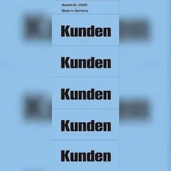 5895 Inhaltsschilder Kunden - Beutel mit 100 Stück, blau