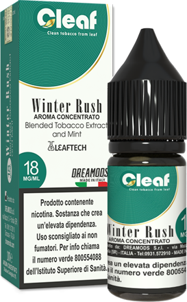 Dreamods Winter Rush (Green) Cleaf Aroma Concentrato 10ml Tabacco Virginia Dark Air Menta