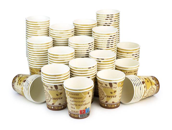 OCTOPUS Einwegbecher 2000x Kaffeebecher Pappbecher Coffee to go Einwegbecher 175ml, 2000-tlg., Pappe