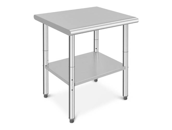 Table de travail cuisine sans roulettes - plan de travail cuisine - Table travail inox 76 x 60 x 86 cm