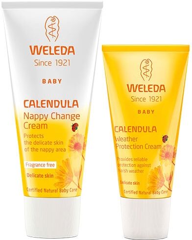 Weleda Calendula Nappy Change Cream and Weather Cream Duo