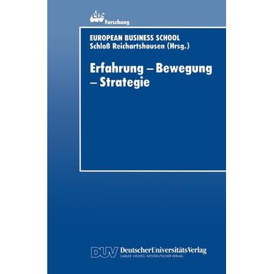 Erfahrung — Bewegung — Strategie, Taschenbuch von Agnes Tistler-Kachel, Deutscher Universitätsverlag, 978-3-8244-0300-4