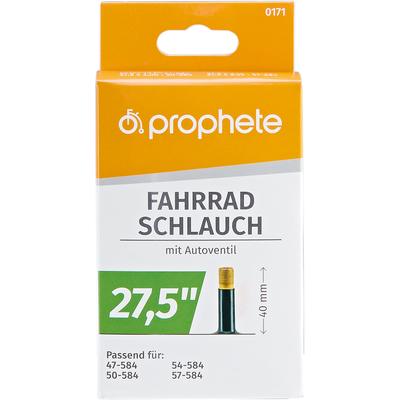 Fahrradschlauch PROPHETE "Fahrradschlauch", schwarz, Fahrradschläuche, 48mm, Autoventil (AV), 27,5 Zoll (69,85cm)