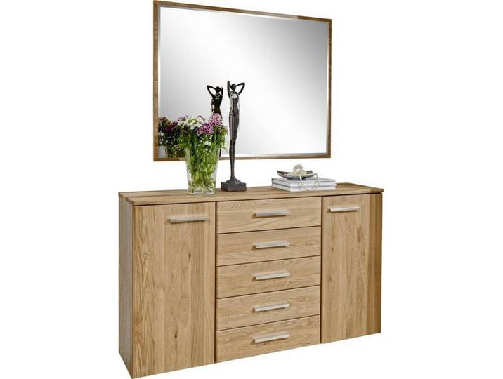 Dieter Knoll Sideboard, Erle, Holz, Erle, 2 Fächer, 5 Schublade(n) Schubladen, 141x86x36 cm, umfangreiches Zubehör erhältlich, in verschiedenen Holzarten erhältlich, Holzmöbel, Kleinmöbel Holz, Holzkommoden, Sideboards Holz