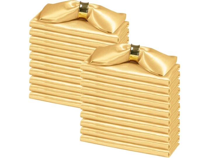 100 pièces 30*30 cm serviettes en Satin serviettes de dîner douces soyeuses ou mouchoir pour Banquet mariage noël Thanksgiving décoration
