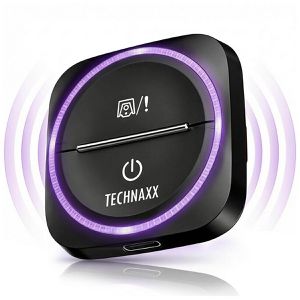 Technaxx Radarwarner Secure Drive Mini TX-387 mit USB & Akku, automatisch aktiv, CarPlay & Android Auto, mit Blitzer.de