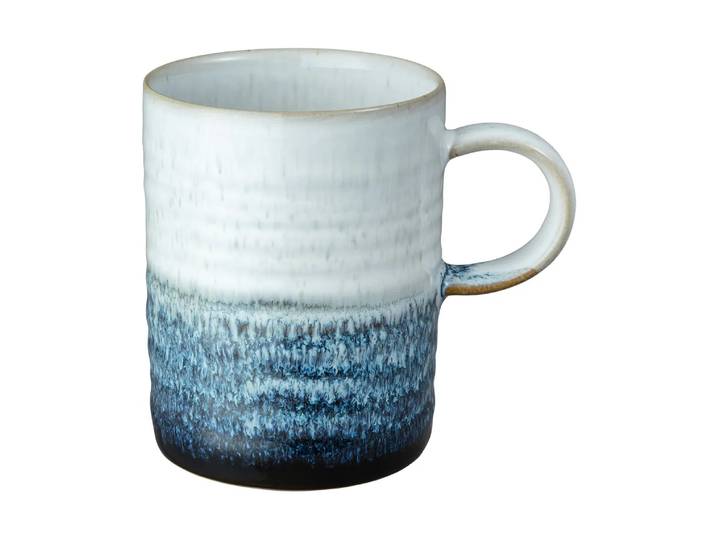 Denby Tasse Kiln Blue à bords striés 41 cl