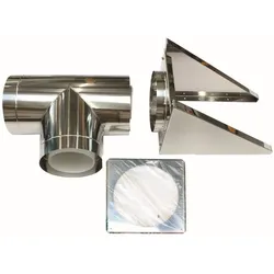 Vaillant Außenwandanschluss 250/350 mm für Fassadenverlegung konz. PP/Edelst.