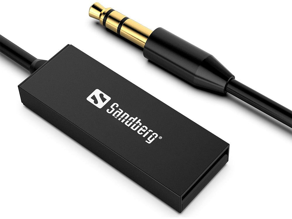 Sandberg Bluetooth Audio Receiver m. MiniJack - Sort