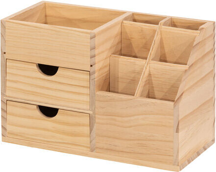 Schreibtisch-Organizer aus Holz, 25 x 11,2 x 16,5 cm