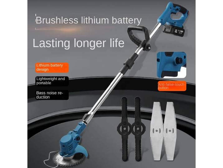 Tondeuse à gazon sans fil, coupe-herbe électrique portatif, outils de jardin réglables pour Makita, sans batterie