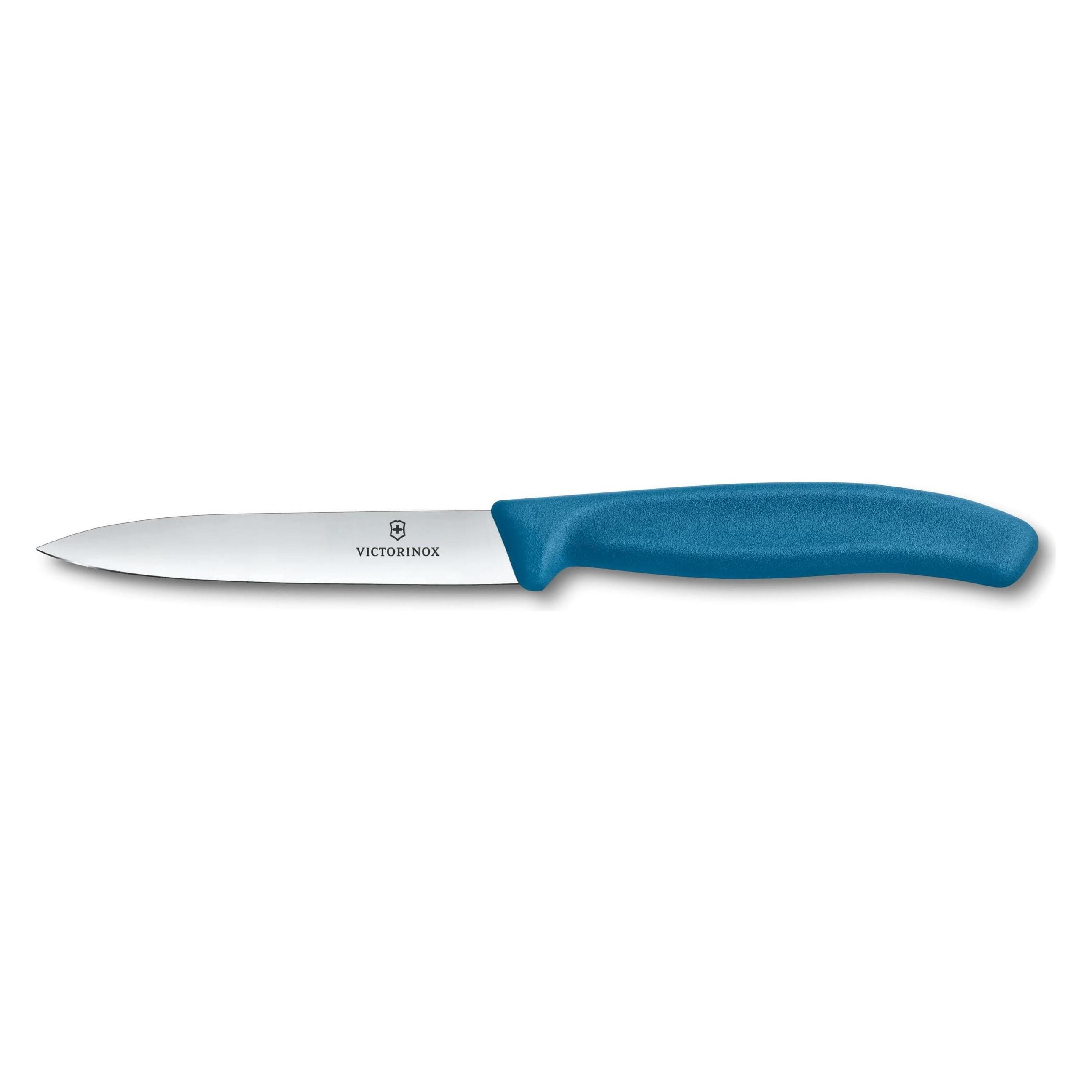 Victorinox Swiss Classic, Gemüsemesser, 10cm, gerade, mittelspitz, blau (10 cm) (6.7702.C1)