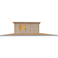 Wolff Finnhaus Gartenhaus Geeltje 4323 - 40 mm naturbelassen Ohne Fußboden / Fundamenthölzer