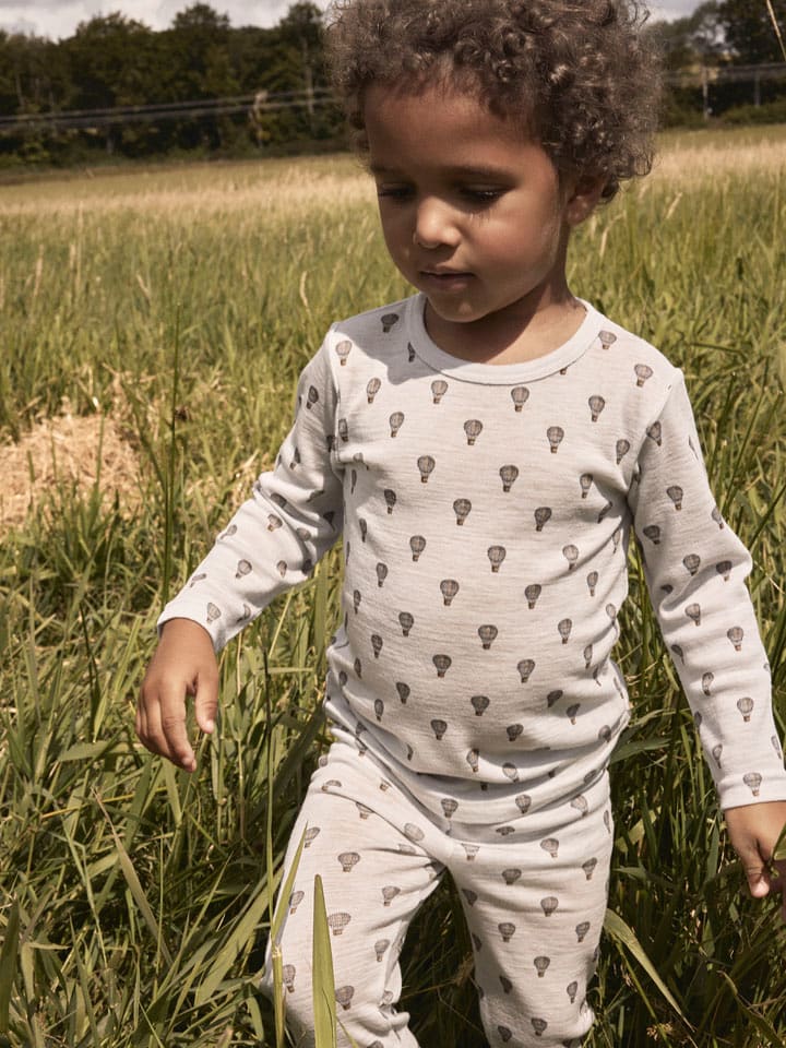 Lil Atelier Wollleggings "Noel" in Grau - 92