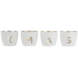 CreaDiva, Windlicht, Windlichter Festive Madras XMAS, 4er Set (4x)