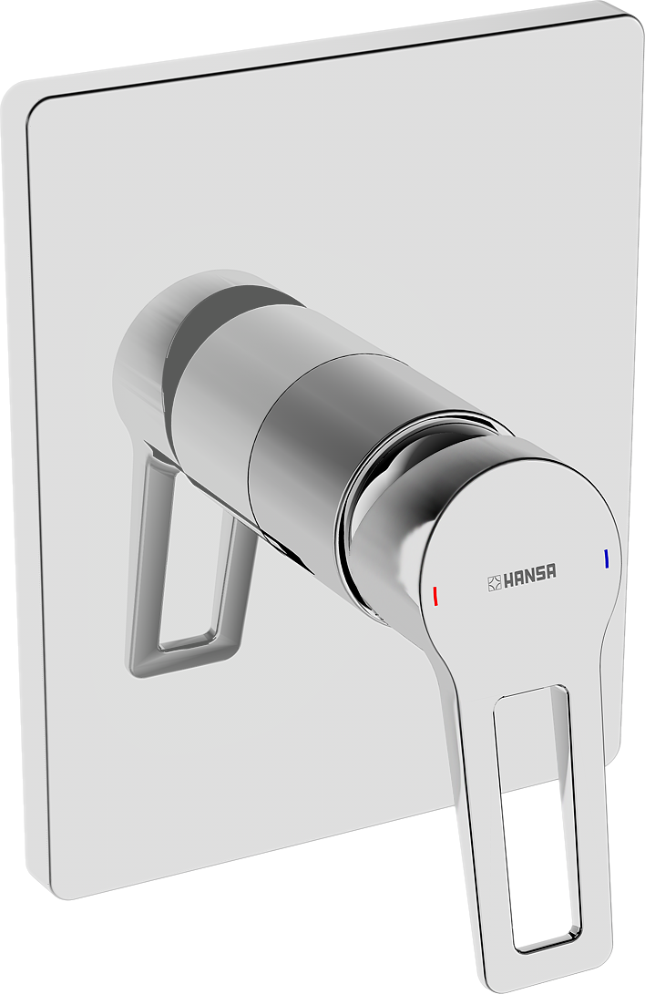 mitigeur de Hansa Hansatwist 89859085 Hansabluebox , rosace carrée, chrome