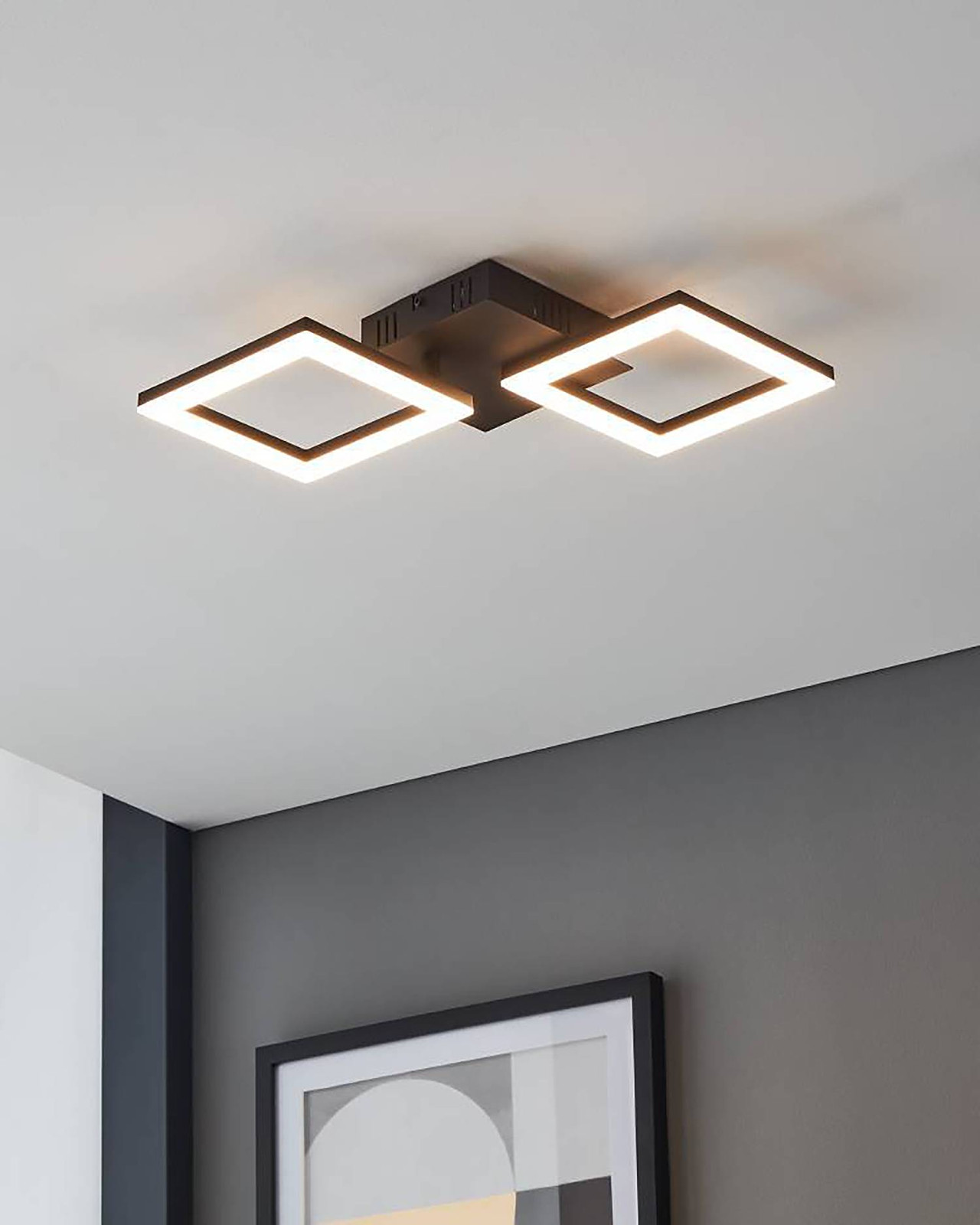 Eglo Plafondlamp Paranday-Z Zigbee zwart