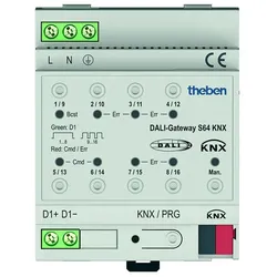 Theben Schnittstelle 1-Kanal DALI-Gateway S64 KNX