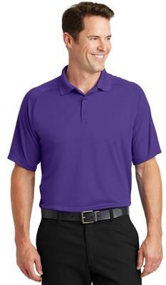 Sport-Tek T475 Dry Zone Raglan Polo Shirt in Purple size 4XL   Polyester