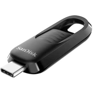 SanDisk USB-Stick Ultra Slider, 128 GB, bis 400 MB/s, USB-C 3.0