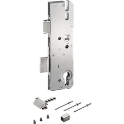 KFV, Türschloss + Schliesszylinder, Hauptschlosskasten Set PZW 92 für MFV-Reparaturen, Dormass 55 mm