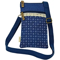Mini Crossbag Dots marine 212