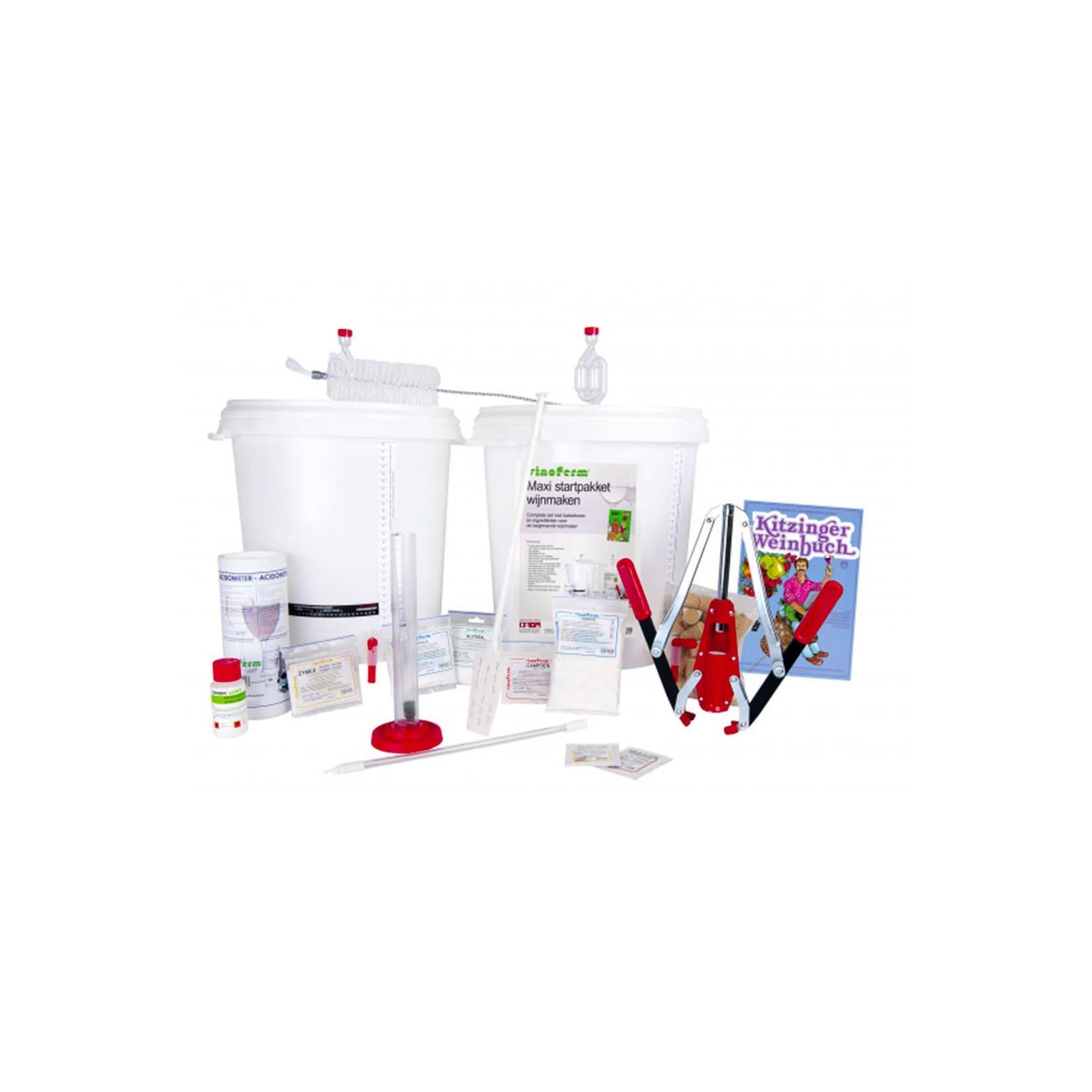 Wein selber machen, Wein selber machen Set - Startpaket MAXI mit Anleitung, Instruction language:Deutsch