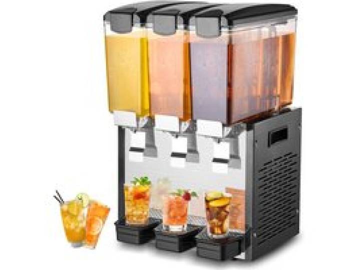 Distributeur de Boissons Commerciales-VEVOR-440 W-Distributeur de jus à 3 Réservoirs de 10 L par Réservoir-Restaurant Bar