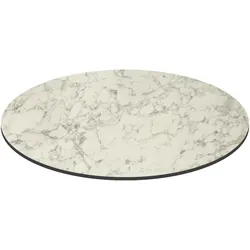 Oviala Business Runde Tischplatte 60 cm 4 Plätze Marmor